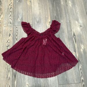 Happening in the Present Lace Swing Tank